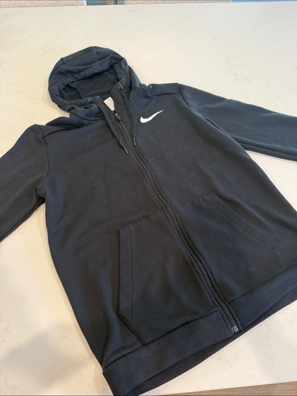Nike Black Mens Full-Zip Hooded Jacket